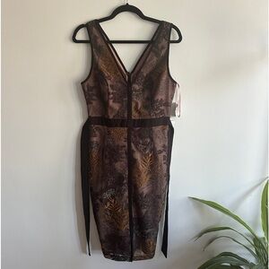 Harlyn embroidered cocktail sheath dress